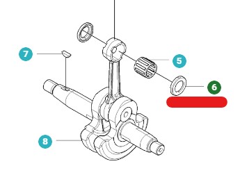 Rondella nel gruppo I Pezzi Di Ricambio / Pezzi di ricambio Soffiatori / Pezzi di ricambio Husqvarna 350BT presso GPLSHOP (5028500-01)