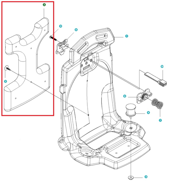 Tampone nel gruppo I Pezzi Di Ricambio / Pezzi di ricambio Soffiatori / Pezzi di ricambio Husqvarna 530BT presso GPLSHOP (5041482-01)