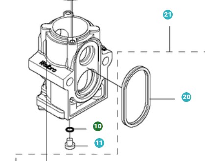 Anello di tenuta nel gruppo I Pezzi Di Ricambio / Pezzi di ricambio Soffiatori / Pezzi di ricambio Husqvarna 580BTS presso GPLSHOP (5053075-01)