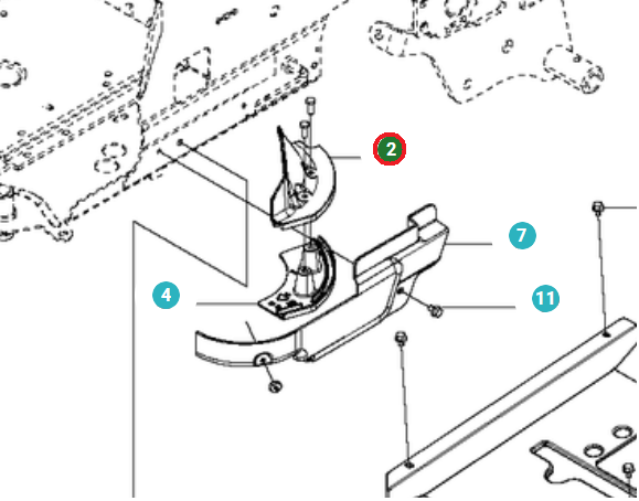 Alloggiamento nel gruppo I Pezzi Di Ricambio / Pezzi di ricambio Jonsered Rider / Pezzi di ricambio Jonsered FR 2216 MA presso GPLSHOP (5102225-04)