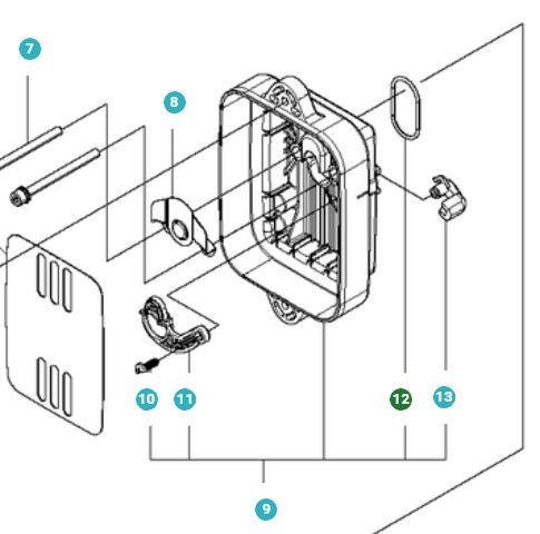 Anello di tenuta nel gruppo I Pezzi Di Ricambio / Pezzi di ricambio Soffiatori / Pezzi di ricambio Husqvarna 360BT presso GPLSHOP (5122600-01)