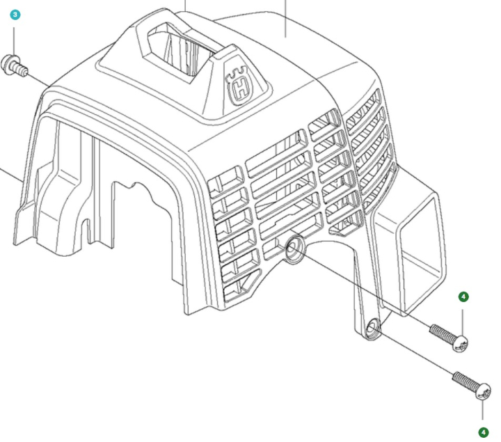 Vite nel gruppo I Pezzi Di Ricambio / Pezzi di ricambio Soffiatori / Pezzi di ricambio Husqvarna 525BX presso GPLSHOP (5218636-01)