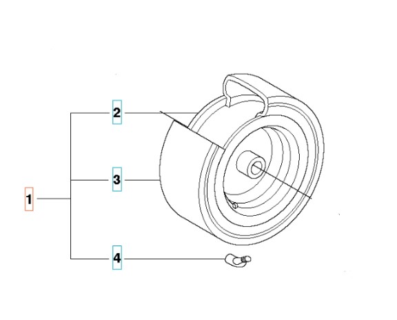 Ruota R111B, R111B5, R112C, R112C5, R112iC nel gruppo I Pezzi Di Ricambio / Pezzi di ricambio Rider / Pezzi di ricambio Husqvarna Rider 112C5 presso GPLSHOP (5255847-01)