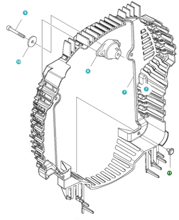 MORSETTO nel gruppo I Pezzi Di Ricambio / Pezzi di ricambio Soffiatori / Pezzi di ricambio Husqvarna 580BTS presso GPLSHOP (5262439-01)