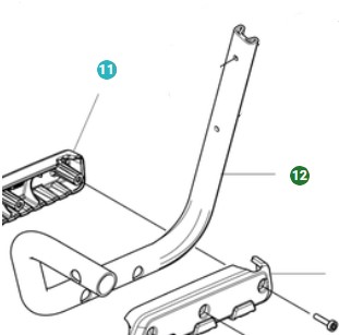 Telaio Assy paraurti destro nel gruppo I Pezzi Di Ricambio / Pezzi di ricambio Soffiatori / Pezzi di ricambio Husqvarna 550iBTX presso GPLSHOP (5310169-01)