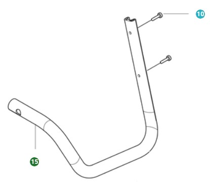 Telaio Assy paraurti sinistro nel gruppo I Pezzi Di Ricambio / Pezzi di ricambio Soffiatori / Pezzi di ricambio Husqvarna 550iBTX presso GPLSHOP (5310179-01)