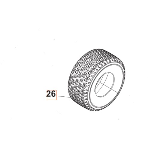 Pneumatico posteriore 18x8,5-8