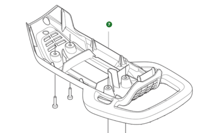 Paraurti piastra sci nel gruppo I Pezzi Di Ricambio / Pezzi di ricambio Tagliasiepi / Pezzi di ricambio Husqvarna 525iHE4 presso GPLSHOP (5355656-01)