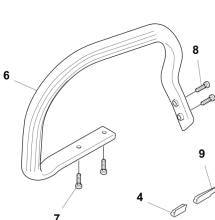 Sega a catena 240I con impugnatura anteriore 5365581-01 nel gruppo I Pezzi Di Ricambio / Pezzi di ricambio Motoseghe / Pezzi di ricambio Husqvarna 240i presso GPLSHOP (5365581-01)