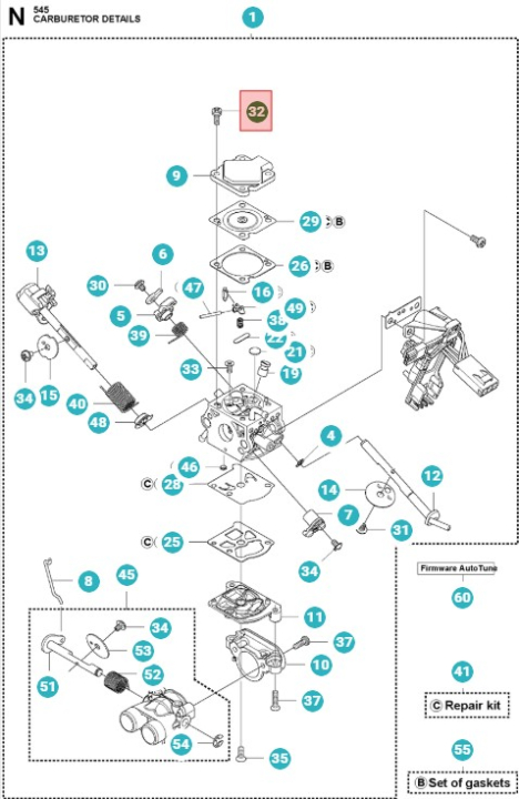 Vite 5370031-01 nel gruppo I Pezzi Di Ricambio / Pezzi di ricambio Decespugliatori / Pezzi di ricambio Husqvarna 555RXT presso GPLSHOP (5370031-01)