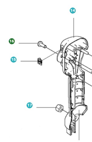 Rubinetto dell'asse nel gruppo I Pezzi Di Ricambio / Pezzi di ricambio Soffiatori / Pezzi di ricambio Husqvarna 580BTS presso GPLSHOP (5371412-03)