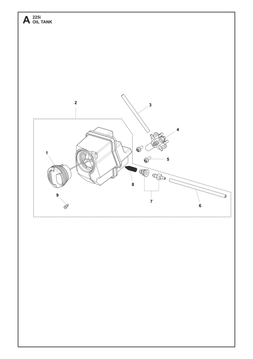 Parti di manutenzione del gruppo serbatoio 225I 5376482-01 nel gruppo I Pezzi Di Ricambio / Pezzi di ricambio Motoseghe / Pezzi di ricambio Husqvarna 225i presso GPLSHOP (5376482-01)