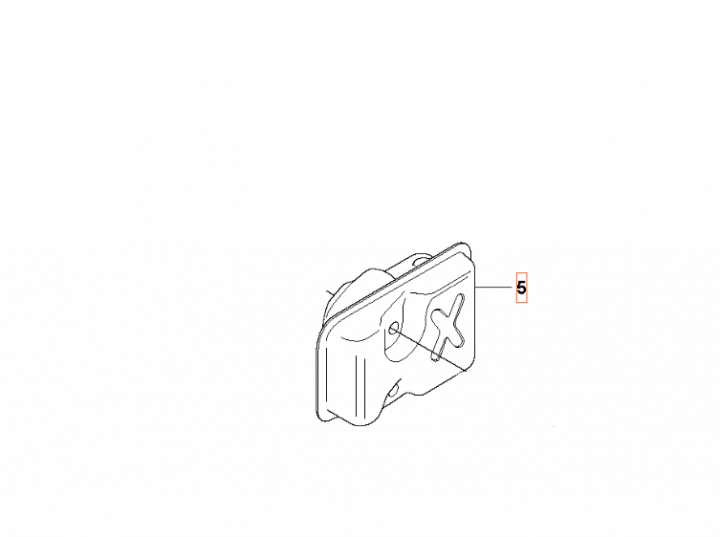 Silenziatore nel gruppo I Pezzi Di Ricambio / Pezzi di ricambio Tagliasiepi / Pezzi di ricambio Husqvarna 123HD60 presso GPLSHOP (5443038-01)