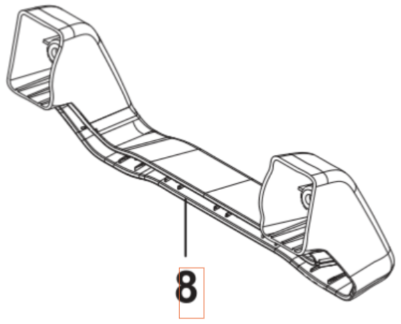 Piede di sostegno 5460904-01 nel gruppo I Pezzi Di Ricambio / Pezzi di ricambio Idropulitrici / Pezzi di ricambio Husqvarna PW130 presso GPLSHOP (5460904-01)