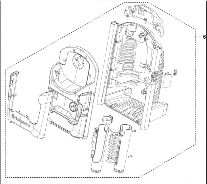 Kit copertura Pw 240 5460919-01 nel gruppo I Pezzi Di Ricambio / Pezzi di ricambio Idropulitrici / Pezzi di ricambio Husqvarna PW240 presso GPLSHOP (5460919-01)