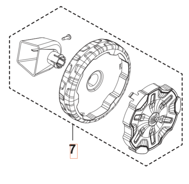 Ruota Con Asse 5460920-01 nel gruppo I Pezzi Di Ricambio / Pezzi di ricambio Idropulitrici / Pezzi di ricambio Husqvarna PW240 presso GPLSHOP (5460920-01)