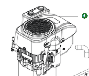 Motore Hs 452E nel gruppo I Pezzi Di Ricambio / Pezzi di ricambio Trattorini tagliaerba / Pezzi di ricambio Husqvarna TS 114 presso GPLSHOP (5469177-01)