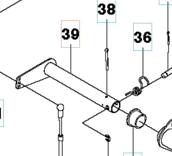 Leva del cambio nel gruppo I Pezzi Di Ricambio / Pezzi di ricambio Rider / Pezzi di ricambio Husqvarna Rider 112C5 presso GPLSHOP (5743777-01)