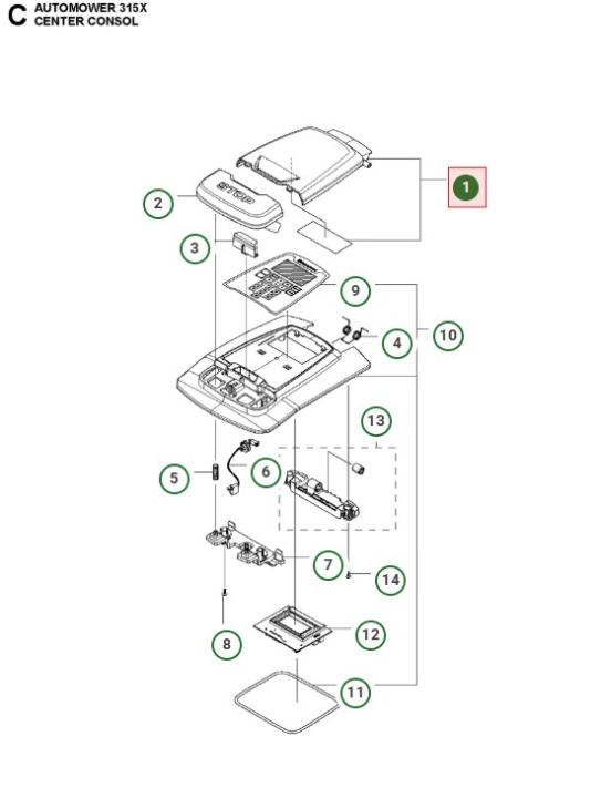 Ultimo Set Nero 5876513-02 nel gruppo I Pezzi Di Ricambio Robotizzati / Pezzi di ricambio Husqvarna Automower® 315X / Automower 315X - 2020 presso GPLSHOP (5876513-02)