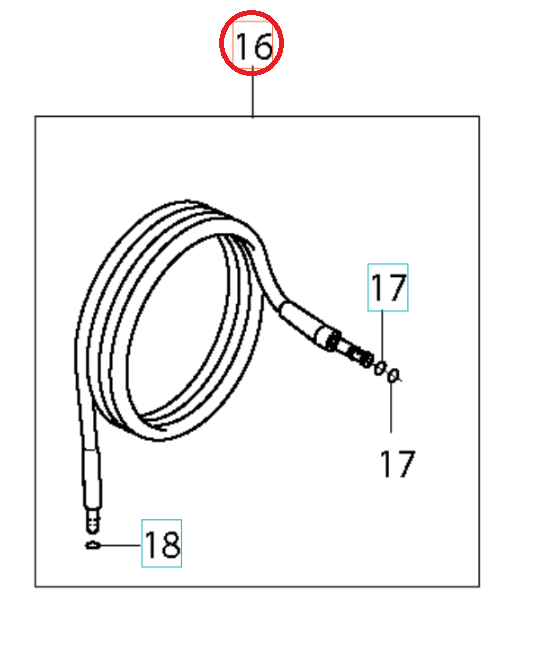 Tubo Acciaio Braccio 13M Xt 5926176-45 nel gruppo I Pezzi Di Ricambio / Pezzi di ricambio Idropulitrici / Pezzi di ricambio Husqvarna PW450 presso GPLSHOP (5926176-45)