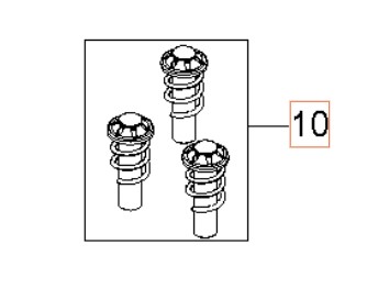 Kit Completo Pistone 3Pz 5926176-78 nel gruppo I Pezzi Di Ricambio / Pezzi di ricambio Idropulitrici / Pezzi di ricambio Husqvarna PW360 presso GPLSHOP (5926176-78)