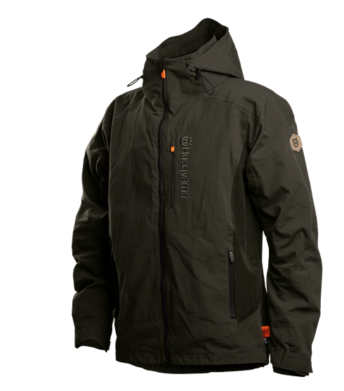 Husqvarna Xplorer Shell jacket men forest green, S nel gruppo Prodotti per lavori forestali e giardinaggio Husqvarna / Husqvarna Accessori per la protezione personale / Per il tempo libero Xplorer presso GPLSHOP (5932505-46)