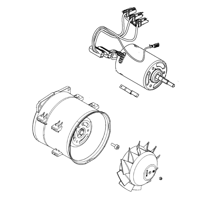 Kit di montaggio motore nel gruppo I Pezzi Di Ricambio / Pezzi di ricambio Soffiatori / Pezzi di ricambio Husqvarna 436LiB presso GPLSHOP (5940830-01)