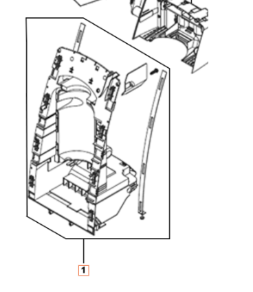 Telaio posteriore grigio scuro 5960248-01 nel gruppo I Pezzi Di Ricambio / Pezzi di ricambio Idropulitrici / Pezzi di ricambio Husqvarna PW490 presso GPLSHOP (5960248-01)