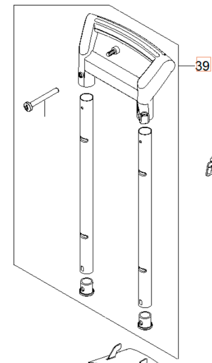 Set Di Maniglie Di Attacco 5960260-01 nel gruppo I Pezzi Di Ricambio / Pezzi di ricambio Idropulitrici / Pezzi di ricambio Husqvarna PW490 presso GPLSHOP (5960260-01)