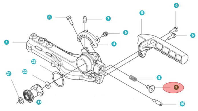 Fermare nel gruppo I Pezzi Di Ricambio / Pezzi di ricambio Tagliasiepi / Pezzi di ricambio Husqvarna 525HE4 presso GPLSHOP (5963160-01)