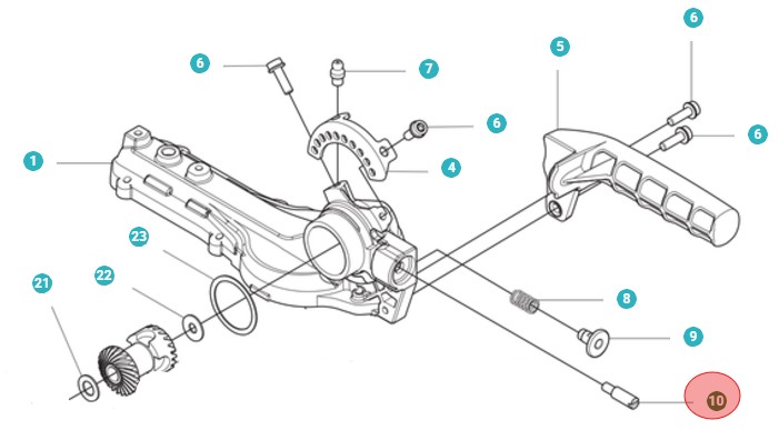 Spillo nel gruppo I Pezzi Di Ricambio / Pezzi di ricambio Tagliasiepi / Pezzi di ricambio Husqvarna 525HE4 presso GPLSHOP (5963161-01)