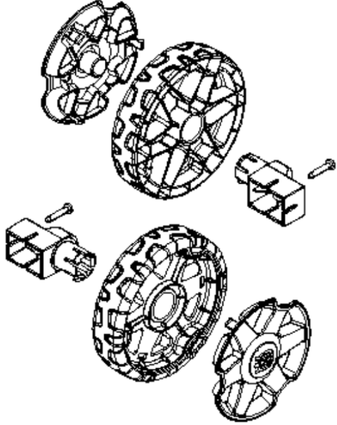 Kit Ruote 5978586-01 nel gruppo I Pezzi Di Ricambio / Pezzi di ricambio Idropulitrici / Pezzi di ricambio Husqvarna PW125 presso GPLSHOP (5978586-01)