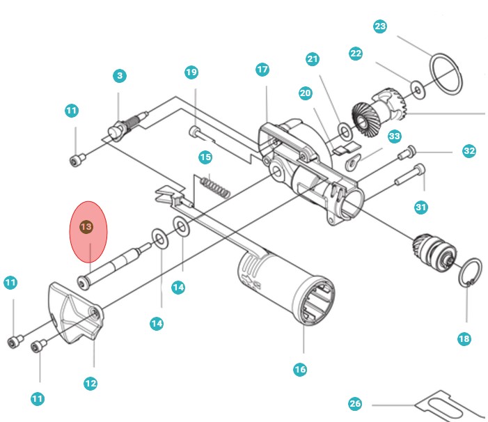 Albero Duplo nel gruppo I Pezzi Di Ricambio / Pezzi di ricambio Tagliasiepi / Pezzi di ricambio Husqvarna 525HE3 presso GPLSHOP (5979585-01)