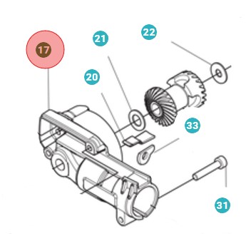 Ousing Assy Un pezzo di ricambio nel gruppo I Pezzi Di Ricambio / Pezzi di ricambio Tagliasiepi / Pezzi di ricambio Husqvarna 525HE4 presso GPLSHOP (5999754-01)