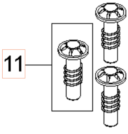 Pistone Corda Inossidabile, Kit 5926176-79