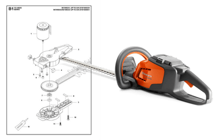 Husqvarna 115iHD45 häcksax med sprängskiss